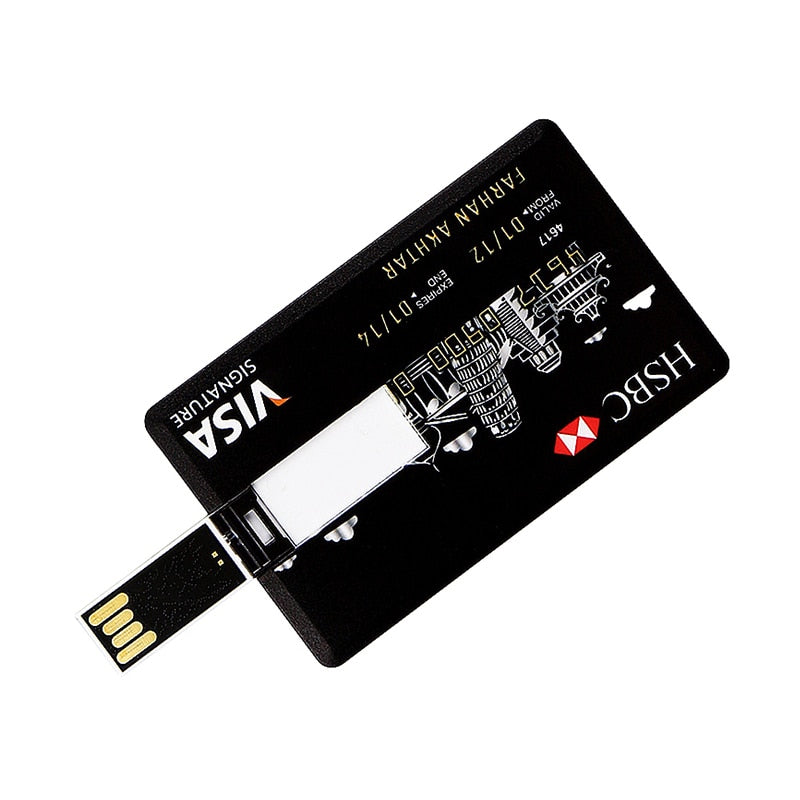 32GB USB 2.0 Minnepenn i Kredittkort HSBC
