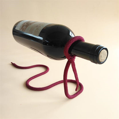 Opphengt Tau Vin Flaske holder - Vinstativ i rød