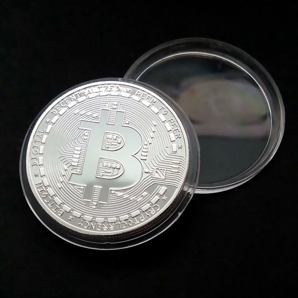 Gullbelagt Bitcoin Mynt
